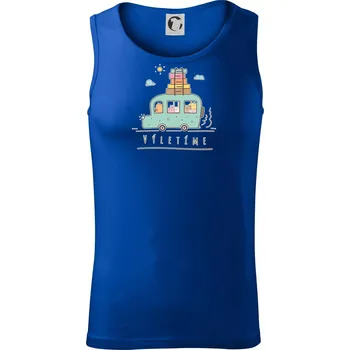 Výletíme obytňák kreslený - Tílko pánské Core - L ( Královská modrá )