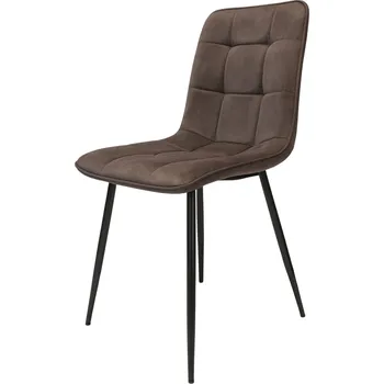Jídelní židle Vikio Jídelní židle hnědá látka černá podnož VJZ100H za akční cenu
