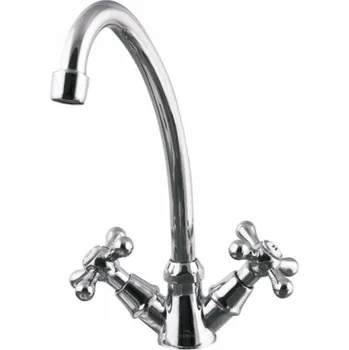 Vodovodní baterie Stojánková kuchyňská baterie Invena Roma stříbrná