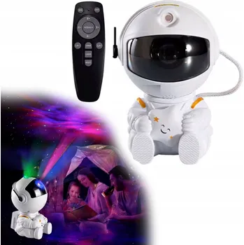 Noční světlo Projektor noční oblohy ASTRONAUT PRO DĚTI PROJEKTOR S NOČNÍ Noční lampa OVLÁDÁNÍ