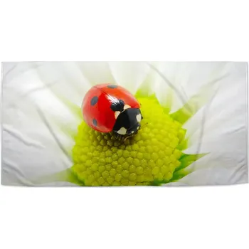 Ručník Sablio Ručník Beruška na květu - 70x140 cm