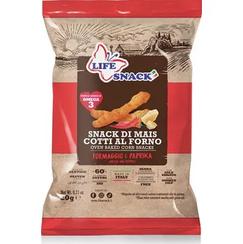 Life Snack Kukuřičné hranolky paprikové LIFE 20g