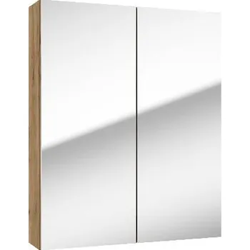 Koupelnový nábytek kielle Zrcadlová skříňka, 60x73x15 cm, zlatý dub - 50118601