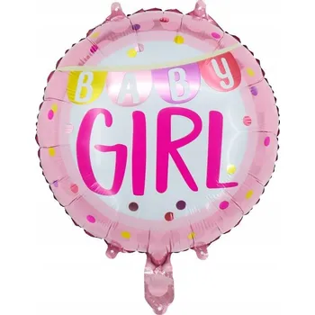 Balónek Fóliový balónek "Baby Girl", Vítej holčičko 45 cm