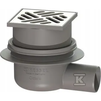 KESSEL CLASSIC MULTISTOP KOUPELNOVÝ PODLAHOVÝ VPUST S BOČNÍM ODTOKEM 100X100MM