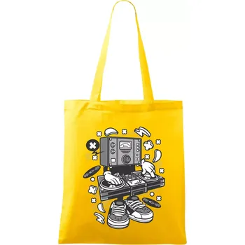 DJ metr - Taška bavlněná - 42 x 38 cm ( Žlutá )