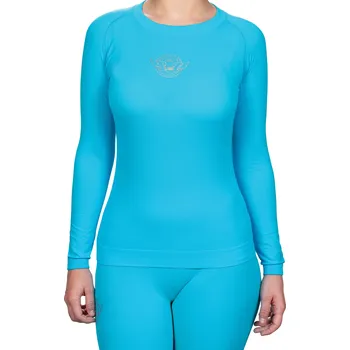 Dámské termo tričko na motorku Blue Drift modré tenké - M/L