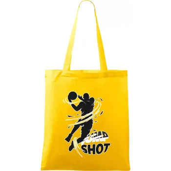 Basketball - jump shot - Taška bavlněná - 42 x 38 cm ( Žlutá )