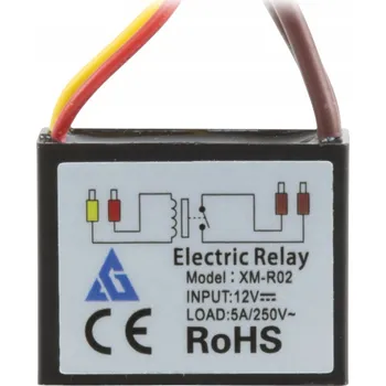 Relé Vodotěsné relé XM-R1-WP 12V/40mA 5A/250V IP67