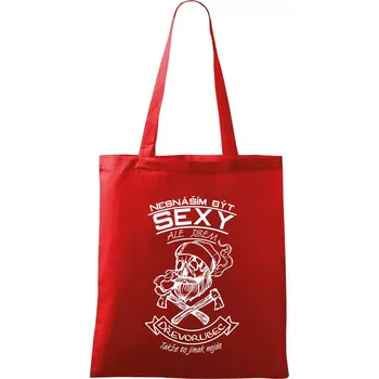 Nesnáším být sexy - dřevorubec - Taška bavlněná - 42 x 38 cm ( Červená )