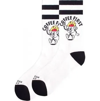 Dámské ponožky PONOŽKY AMERICAN SOCKS Coffee First - bílá + při osobním odběru 332 Kč