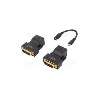 Video kabel DVI extender DVI-D (24+1) plug,RJ45 socket 1920x1200px 70m