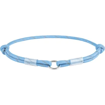 Obojek pro psa WAUDOG obojek Paracord na QR známku Lumi modrý M