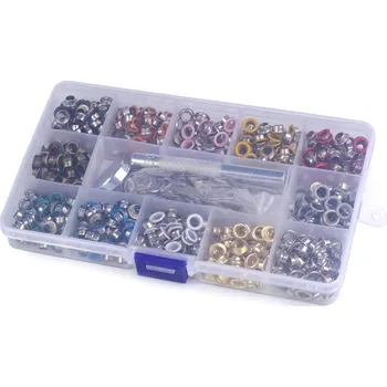 Sada průchodek vnitřní Ø5 mm / vnější Ø8 mm s razičem a průbojníkem