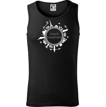 Pánské termoprádlo Czech Travelers jednobarevný - Tílko pánské Core - M ( Černá )