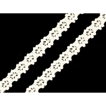Krajka paličkovaná šíře 12 mm, barva 2 režná světlá