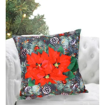 Polštář Fotopolštář, Vánoční hvězda, 40 x 40 cm