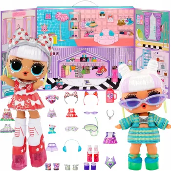 Panenka MÓDNÍ PANENKA NA PŘEHLÍDKU VE VELKÉ SADĚ 25 Ks DOPLŇKŮ A DÁREK PANENKA