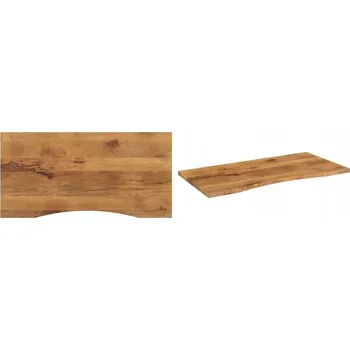 Psací stůl 110x50x2 cm, Deska stolu, surové mangové dřevo, s výřezem, 5 cm