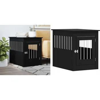 Bouda pro psa Černá Kotec pro psa, dřevěný materiál, 55x80x68 cm