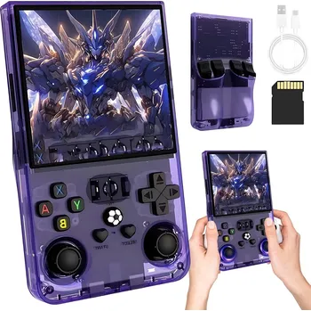 Herní konzole PRZENOŚNA KONSOLA R36MAX 64GB RETRO HERNÍ KONZOLE LINUX 18000 HER