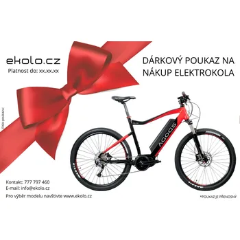 Dárkový potravinový koš Dárkový poukaz na elektrokolo a příslušenství - Poukaz v hodnotě 4000 Kč