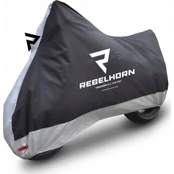 Moto bunda Obal / Plachta na motorku Rebelhorn Cover II Černá/Stříbrná S