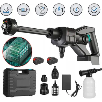 Vysokotlaký čistič AKUMULATOROWA MYJKA BEZDRÁTOVÁ TLAKOVÁ MYČKA 55 BAR 2 AKUMULÁTORY