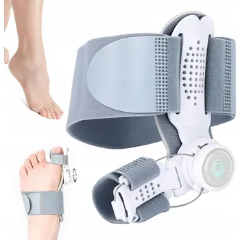 Korekční aparát na hallux valgus (vbočený palec) pro den i noc Bedee, univerzální velikost, šedý, 1 ks