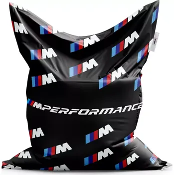 Sedací pytel Sablio Sedací vak Classic MPERFORMANCE černý vzor - 150x100 cm