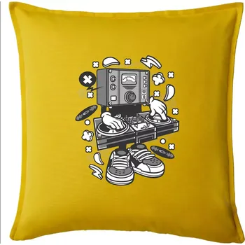 Polštář DJ metr - Polštář 50x50 - 50x50 - Pouze potah ( Žlutá )