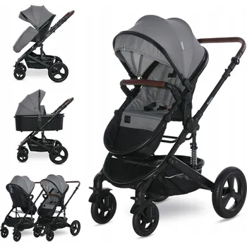 Kočárek Multifunkční kočárek 2v1 Sportovní verze + Hluboká korba Lorelli Boston Grey