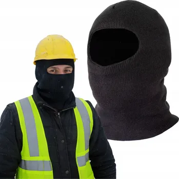 Čepice Zimní Kukla Pod Helmu Pracovní Čepice Černá Velikost Univerzální
