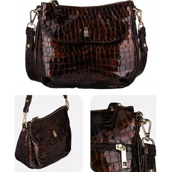 Kabelka Wojewodzic kabelka přes rameno z pravé kůže hnědá