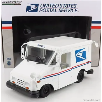 autíčko Greenlight Grumman Llv Truck Van Usps Mail Post 2010 1:18 Bílá