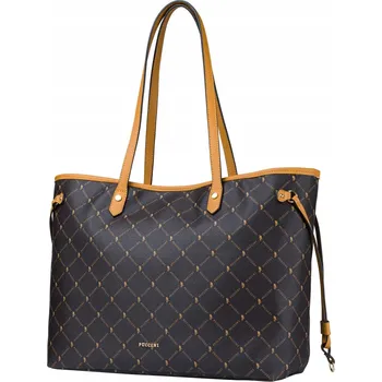 Kabelka PUCCINI shopper kabelka eko kůže hnědá