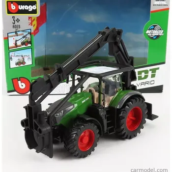 autíčko Bburago Fendt Vario 1050 Tractor Loader 2016 1:50 Zelená Šedá