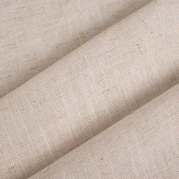 Látka na záclony ecru melír s jemnou strukturou tkaní 2