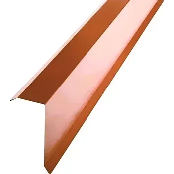 Závětrná lišta horní s odkapem r.š.200mm Al Hliník STORM RAL 8004 cihlová dl.2m (povrch.úprava STORM)