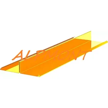 Rozdělovací lišta r.š.250mm Měď Cu dl.2m