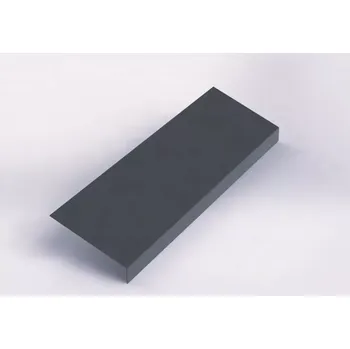 Okapnice podkladní r.š.125mm Al hliníkový plech 0.6mm RAL 7016 antracit dl.2m