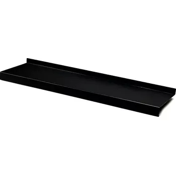 Parapet Parapet pozink Lakovaný RAL 9005 černá r.š.125mm s folií dl.2m (Vhodné pro šířku zdiva 40-65mm , Parapet r.š.125mm – okenní parapetní plech (délka 2m))