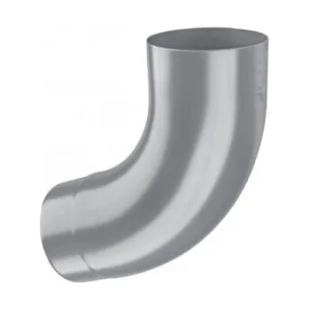 Střecha Koleno 72° lisované pozinkované FeZn ⌀80 Lakované RAL 9007 stříbrná tmavá