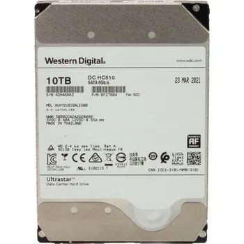 Interní pevný disk WD 10TB 7.2K 256MB SATA III 3.5" HUH721010ALE600