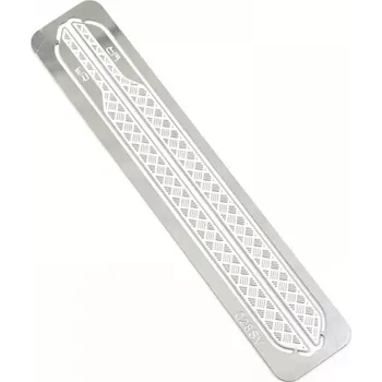 RC model Yeah Racing Nerezové nášlapné plechy nášlapů pro TRX-4M Land Rover Defender a Bronco, stříbrné