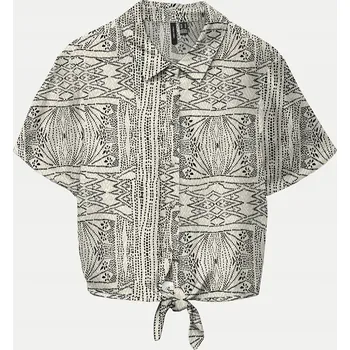 Dámská košile Vero Moda dámská košile s dlouhým rukávem, bez vzoru, bílá VERO MODA-10303694, velikost M