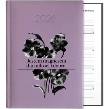 Kalendář Knižní kalendář 2026 A5 FunnyCase fialový