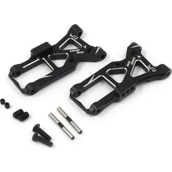 RC náhradní díl Yeah Racing Hliníkové přední spodní ramena černá pro Traxxas Ford GT 4 Tec 2.0