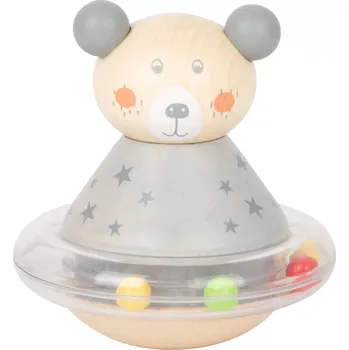 Dřevěná hračka Small foot by Legler Small Foot Točíčí pastelové zvířátko 1 ks medvěd