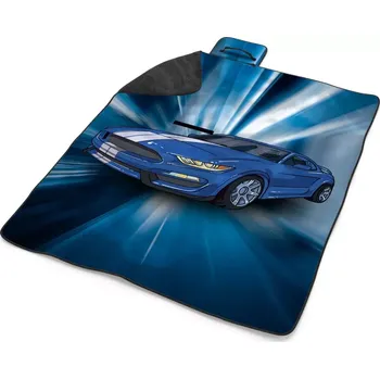 deka Sablio Plážová deka Mustang Modré pozadí: 200x140 cm